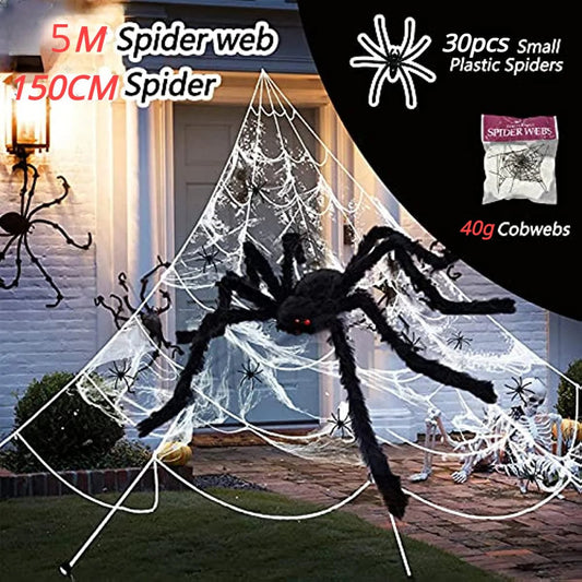 Spooky Giant Spider Halloween Prop - Halloween - Fake Spiders & Insects - Scribble Snacks