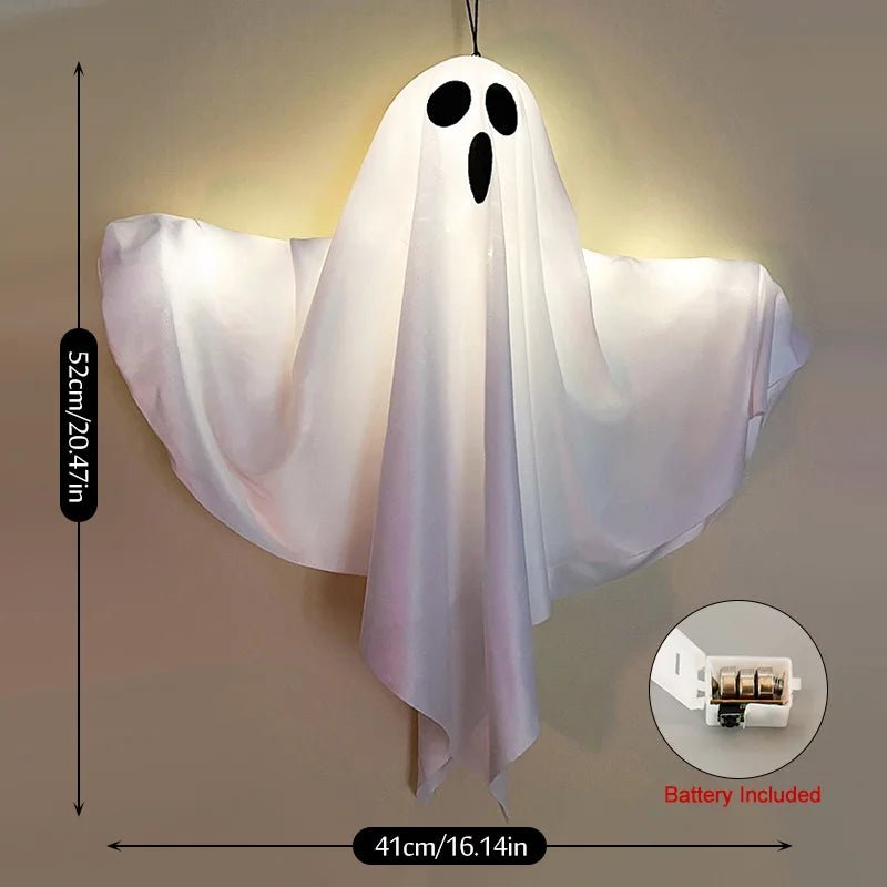 Spooky Glow Ghost Décor - Halloween - Party Banners & Hanging Ornaments - Scribble Snacks