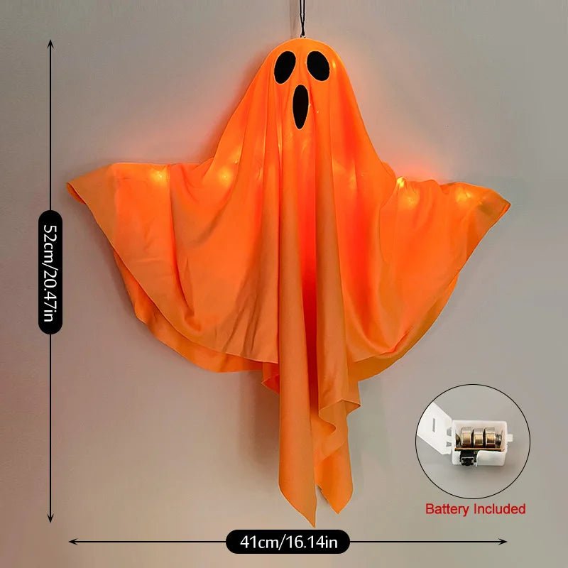 Spooky Glow Ghost Décor - Halloween - Party Banners & Hanging Ornaments - Scribble Snacks