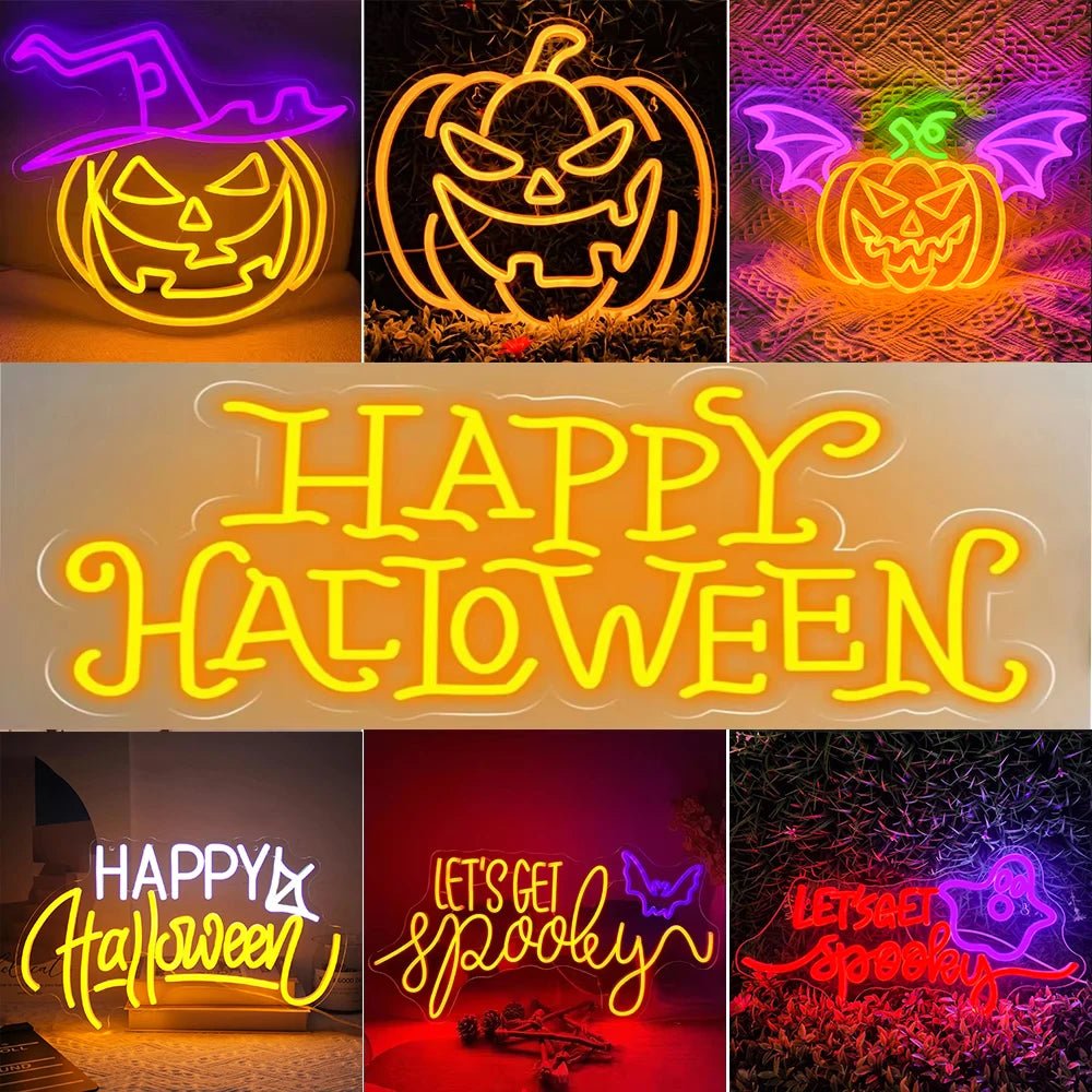 Spooky Halloween LED Neon Light - Halloween - LED Lighting & Neon Signs - Scribble Snacks