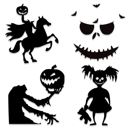 Spooky Mouth Pumpkin Door Sticker - Halloween - Stickers & Labels (including Scrapbooking, Wall Decals) - Scribble Snacks