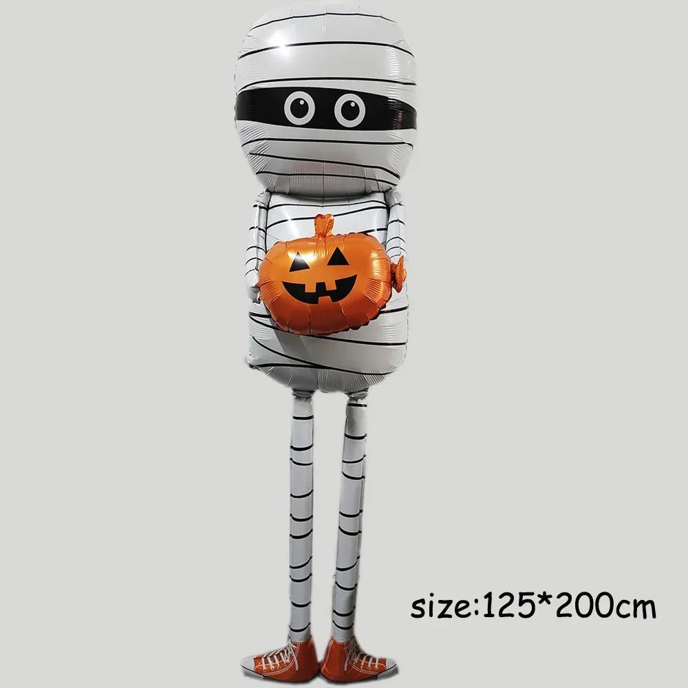 Spooky Mummy Pumpkin Foil Balloon - Halloween - Balloons & Garlands - Scribble Snacks