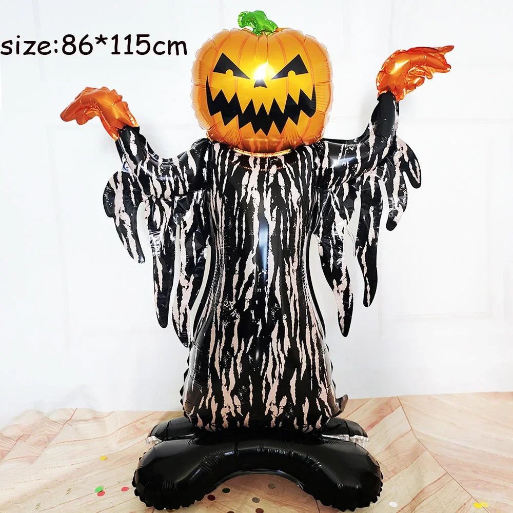 Spooky Mummy Pumpkin Foil Balloon - Halloween - Balloons & Garlands - Scribble Snacks