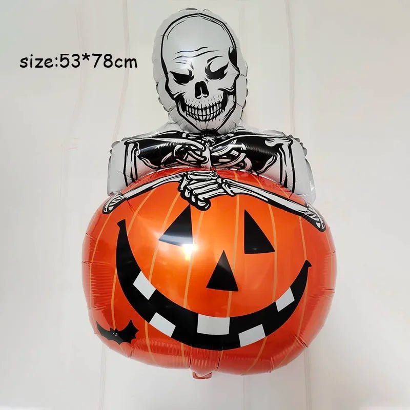 Spooky Mummy Pumpkin Foil Balloon - Halloween - Balloons & Garlands - Scribble Snacks