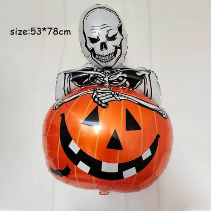 Spooky Mummy Pumpkin Foil Balloon - Halloween - Balloons & Garlands - Scribble Snacks