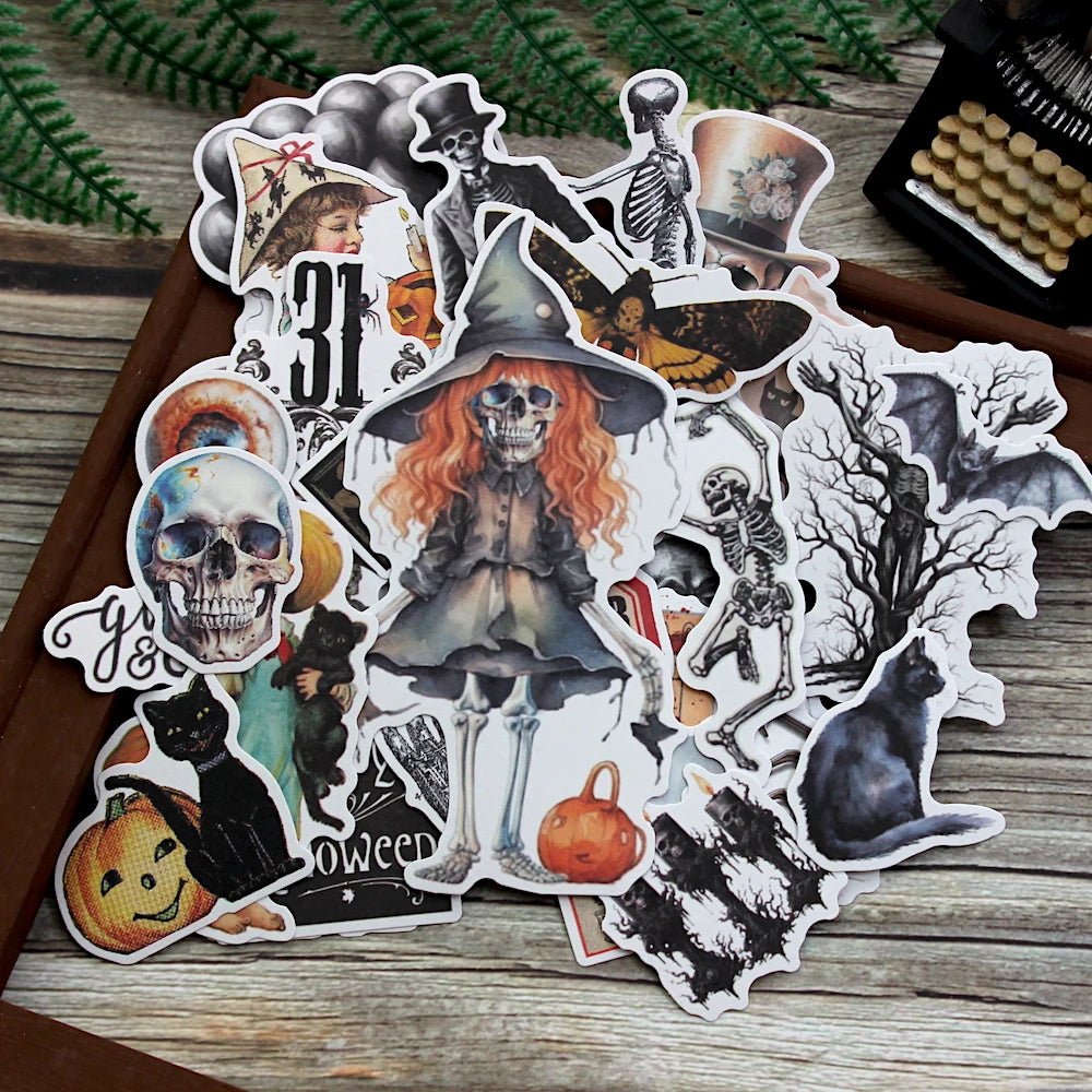 Spooky Pastel Party Stickers - Halloween - DIY Crafts & Scrapbooking - Scribble Snacks