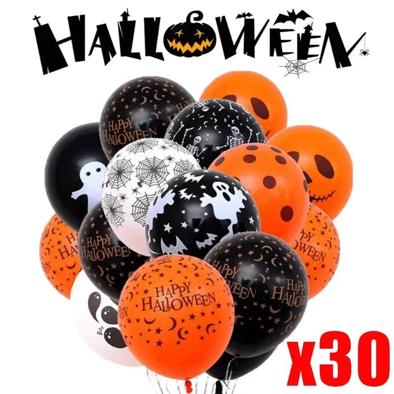 Spooky Pumpkin Birthday Balloons Set - Halloween - Balloons & Garlands - Scribble Snacks