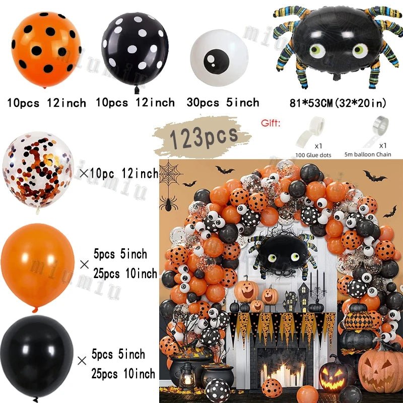 Spooky Pumpkin Halloween Balloon Set - Halloween - Balloons & Garlands - Scribble Snacks