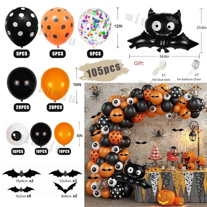 Spooky Pumpkin Halloween Balloon Set - Halloween - Balloons & Garlands - Scribble Snacks