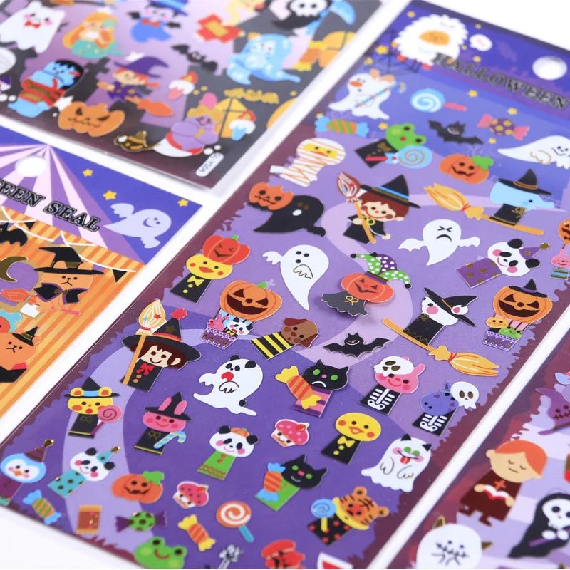 Spooky Pumpkin Pantry Stickers - Halloween - Stickers & Labels (including Scrapbooking, Wall Decals) - Scribble Snacks