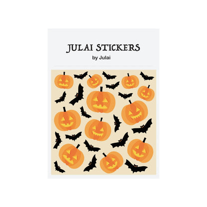 Spooky Pumpkin Sticker Pack - Halloween - Stickers & Labels (including Scrapbooking, Wall Decals) - Scribble Snacks