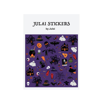 Spooky Pumpkin Sticker Pack - Halloween - Stickers & Labels (including Scrapbooking, Wall Decals) - Scribble Snacks