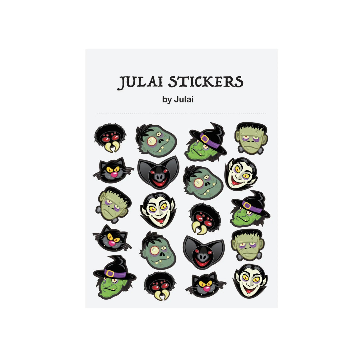 Spooky Pumpkin Sticker Pack - Halloween - Stickers & Labels (including Scrapbooking, Wall Decals) - Scribble Snacks