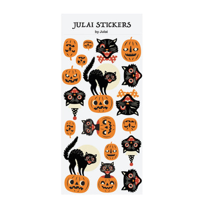 Spooky Pumpkin Sticker Pack - Halloween - Stickers & Labels (including Scrapbooking, Wall Decals) - Scribble Snacks