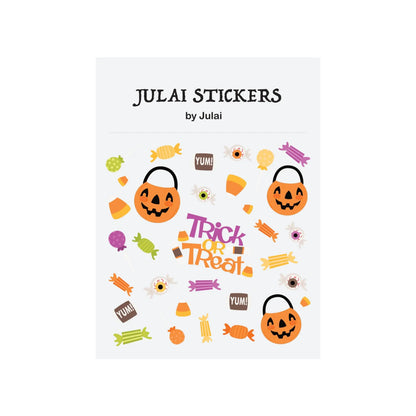 Spooky Pumpkin Sticker Pack - Halloween - Stickers & Labels (including Scrapbooking, Wall Decals) - Scribble Snacks