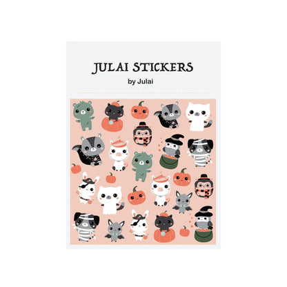 Spooky Pumpkin Sticker Pack - Halloween - Stickers & Labels (including Scrapbooking, Wall Decals) - Scribble Snacks