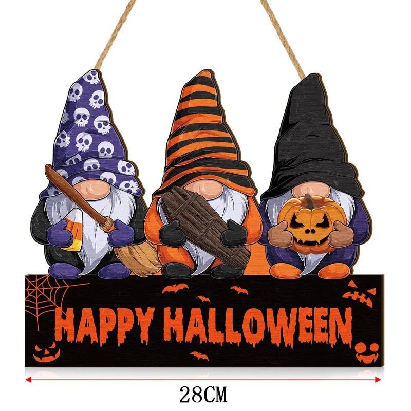 Spooky Pumpkin Wall Sign - Halloween - Kitchen & Home Decor (Cushion Covers, Towels, Dishes) - Scribble Snacks