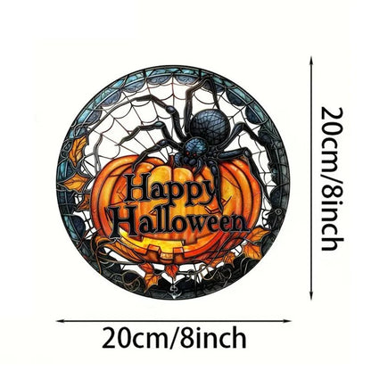 Spooky Pumpkin Wall Sign - Halloween - Kitchen & Home Decor (Cushion Covers, Towels, Dishes) - Scribble Snacks