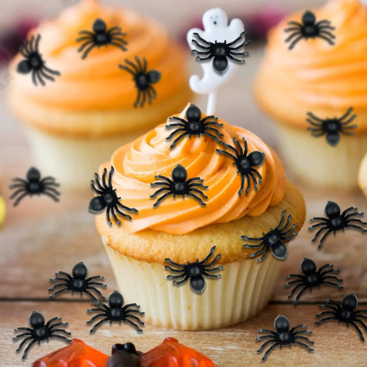 Spooky Snack Fun Spider Decor - Halloween - Fake Spiders & Insects - Scribble Snacks