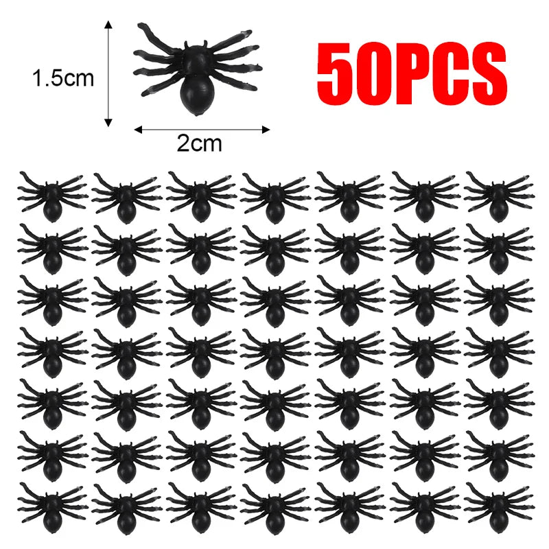 Spooky Snack Fun Spider Decor - Halloween - Fake Spiders & Insects - Scribble Snacks