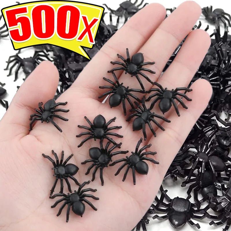 Spooky Snack Fun Spider Decor - Halloween - Fake Spiders & Insects - Scribble Snacks