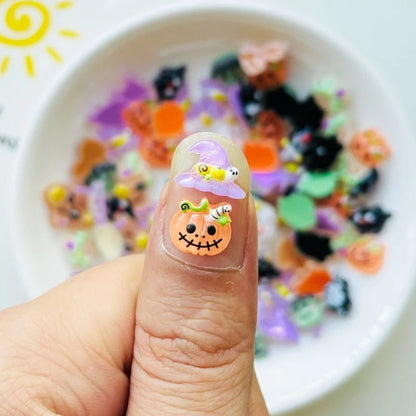 Spooky Snack Halloween Nail Charms - Halloween - Resin Ornaments & Charms - Scribble Snacks