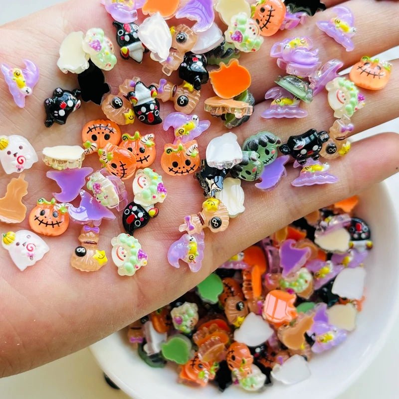 Spooky Snack Halloween Nail Charms - Halloween - Resin Ornaments & Charms - Scribble Snacks