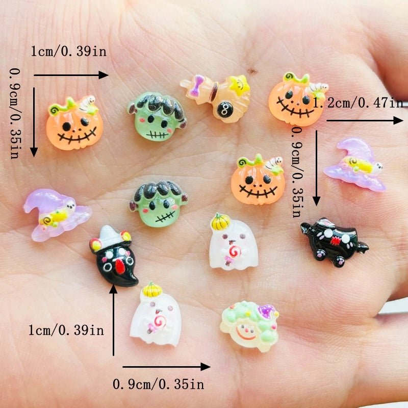 Spooky Snack Halloween Nail Charms - Halloween - Resin Ornaments & Charms - Scribble Snacks