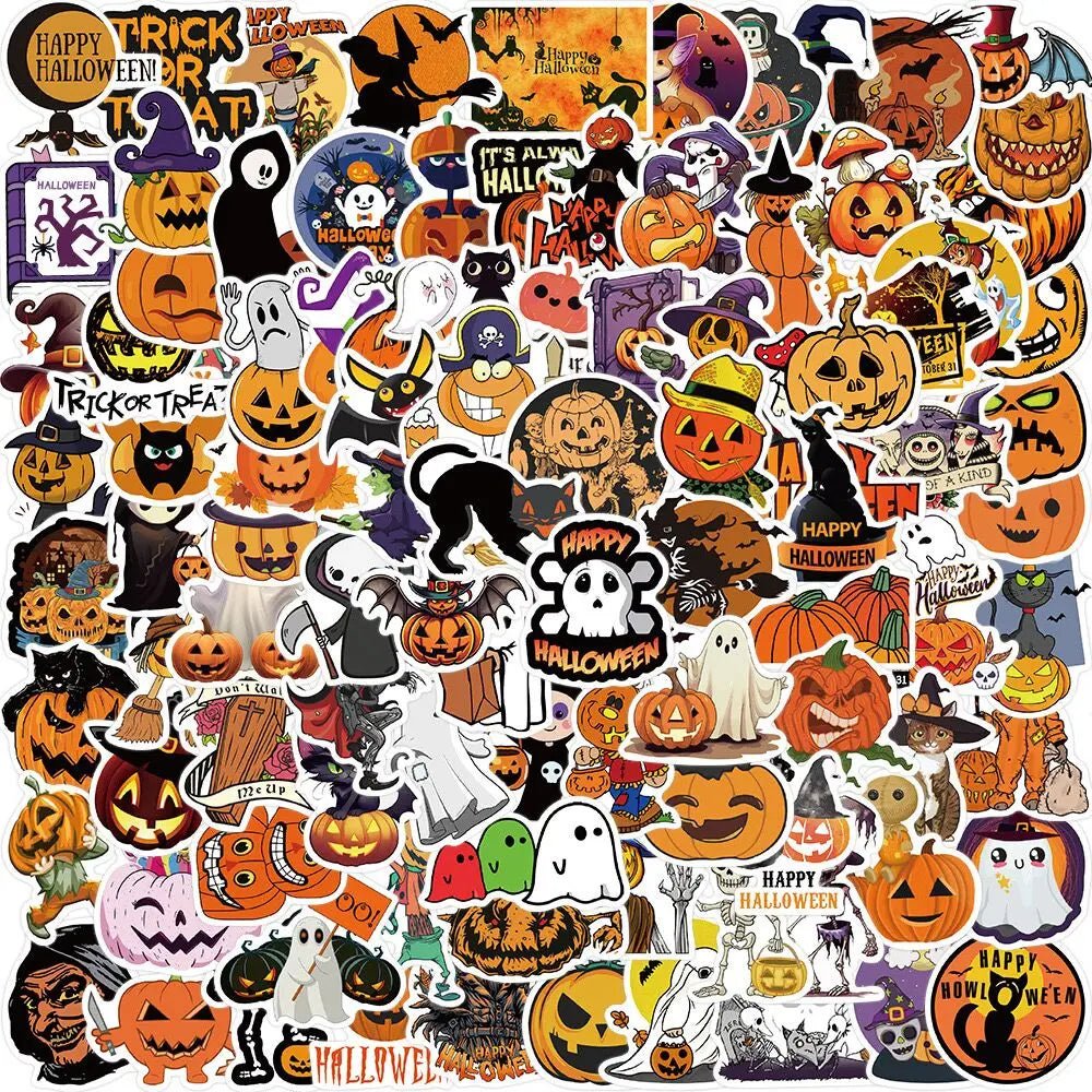 Spooky Snack - Themed Sticker Pack - Halloween - Stickers & Labels (including Scrapbooking, Wall Decals) - Scribble Snacks