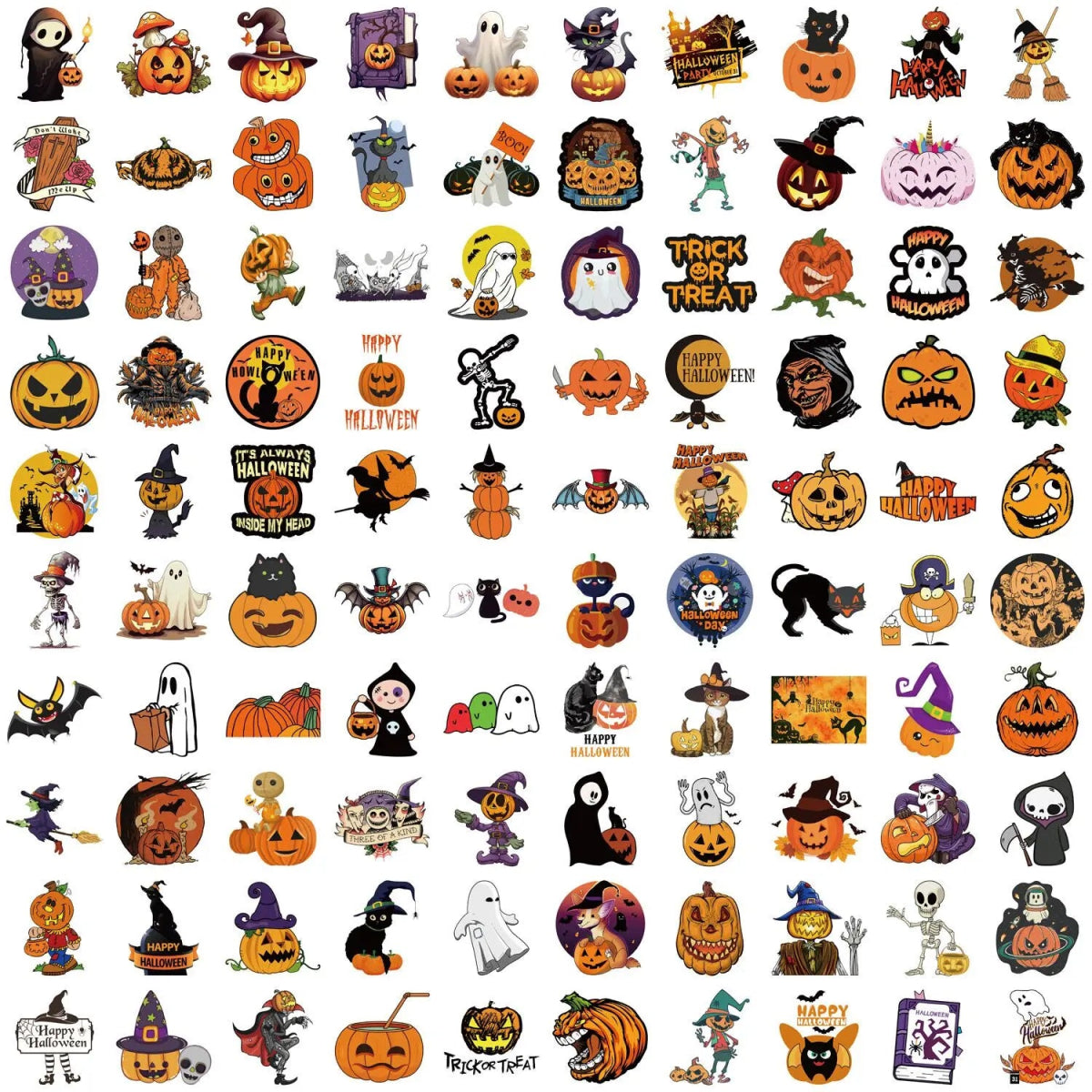 Spooky Snack - Themed Sticker Pack - Halloween - Stickers & Labels (including Scrapbooking, Wall Decals) - Scribble Snacks