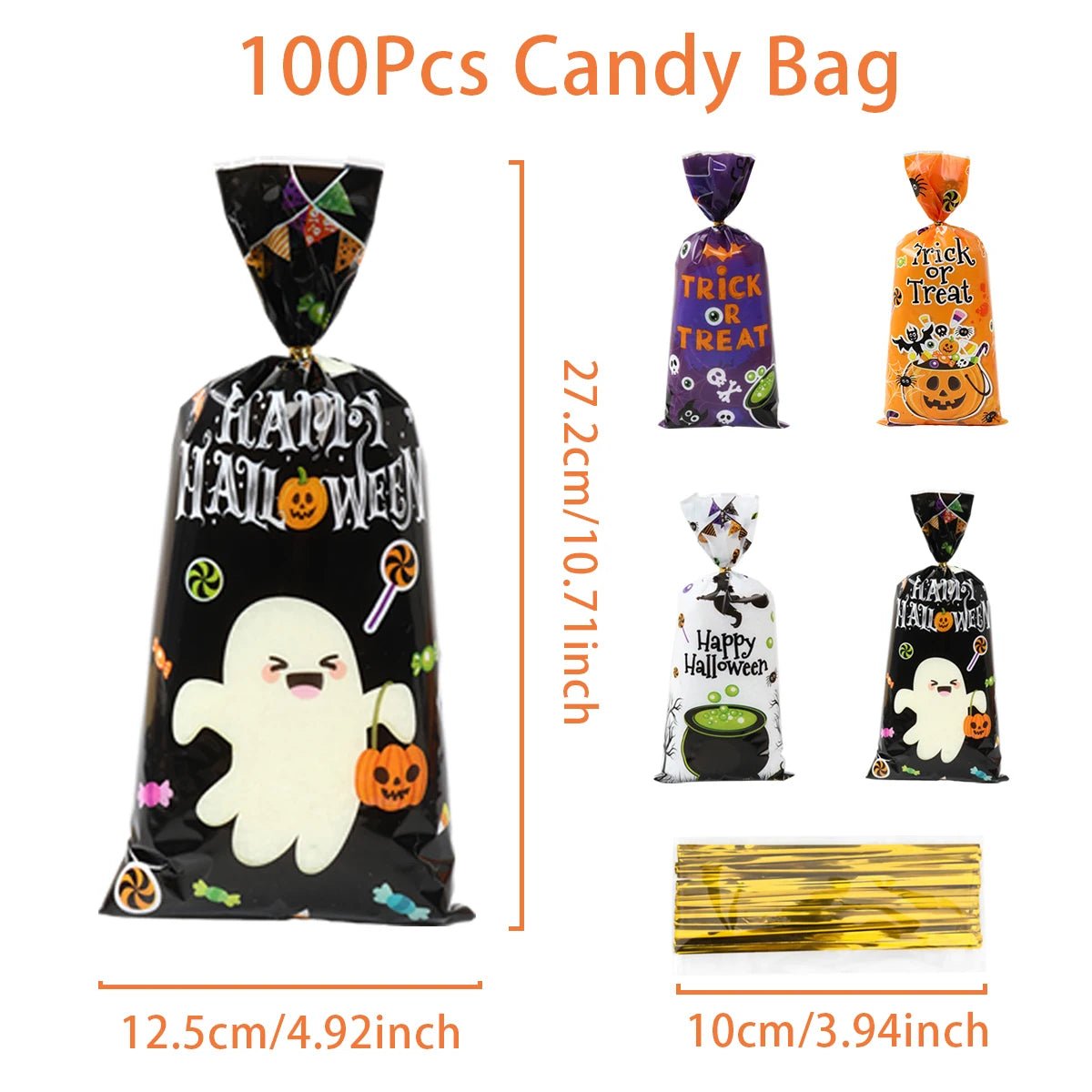 Spooky Snacks Candy Gift Bag - Halloween - Candy Buckets & Holders - Scribble Snacks