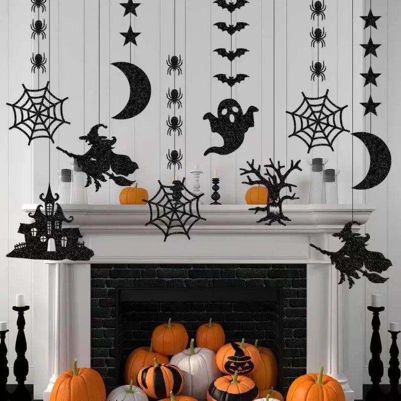 Spooky Snacks Halloween Garland - Halloween - Party Banners & Hanging Ornaments - Scribble Snacks