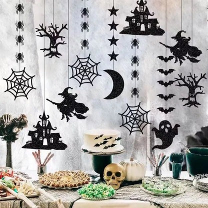 Spooky Snacks Halloween Garland - Halloween - Party Banners & Hanging Ornaments - Scribble Snacks