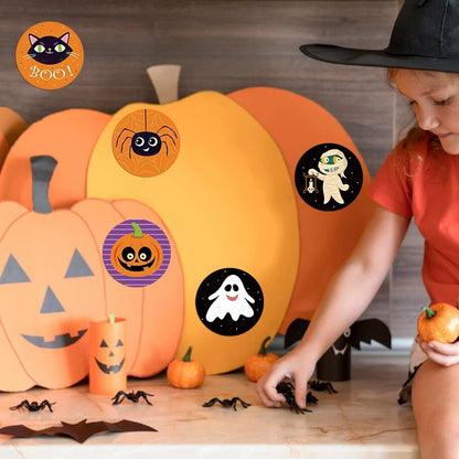 Spooky Snacks Halloween Stickers Set - Halloween - Stickers & Labels (including Scrapbooking, Wall Decals) - Scribble Snacks