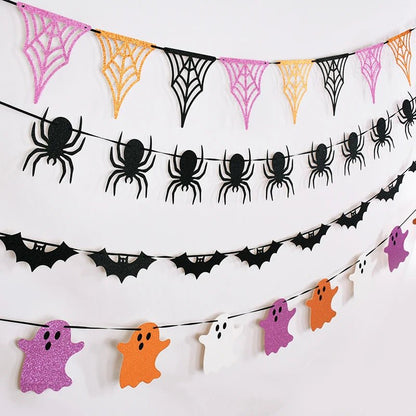 Spooky Snacks Paper Halloween Garlands - Halloween - Party Banners & Hanging Ornaments - Scribble Snacks