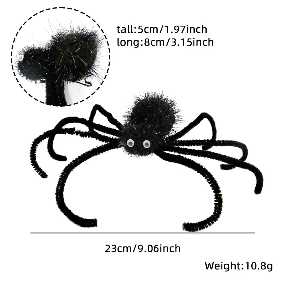 Spooky Spider Halloween Headband - Halloween - Clothing Accessories (Necklaces, Vampire Teeth, Pins, Headwear) - Scribble Snacks