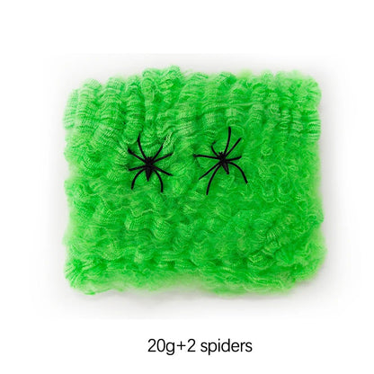 Spooky Spider Web Decor Accessories - Halloween - Spider Webs & Gauze Decorations - Scribble Snacks