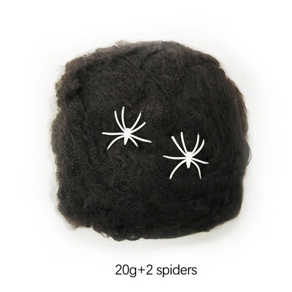 Spooky Spider Web Decor Accessories - Halloween - Spider Webs & Gauze Decorations - Scribble Snacks