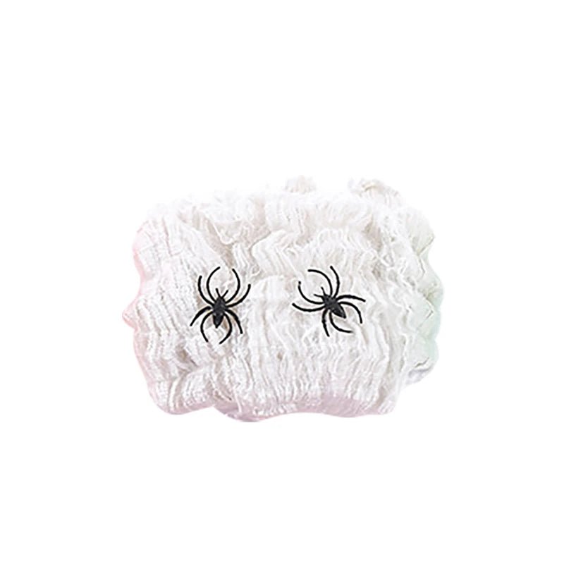 Spooky Stretch Cobwebs Decor - Halloween - Spider Webs & Gauze Decorations - Scribble Snacks