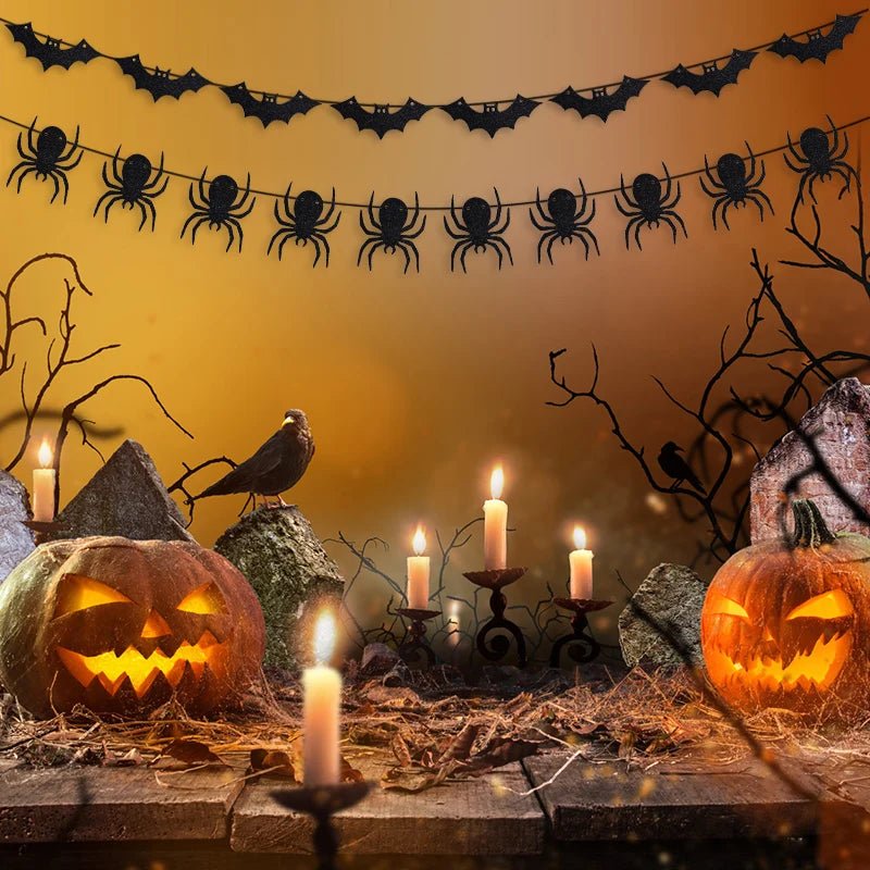 Spooky Treats Halloween Banner - Halloween - Party Banners & Hanging Ornaments - Scribble Snacks