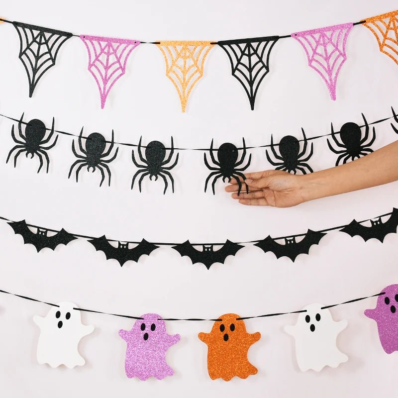 Spooky Treats Halloween Banner - Halloween - Party Banners & Hanging Ornaments - Scribble Snacks