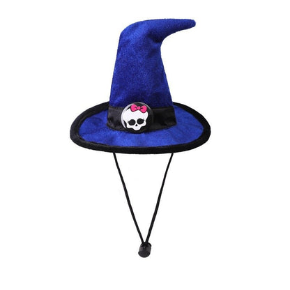 Strap Skull Velvet Cloth Halloween Pet Hat - 0 - Scribble Snacks