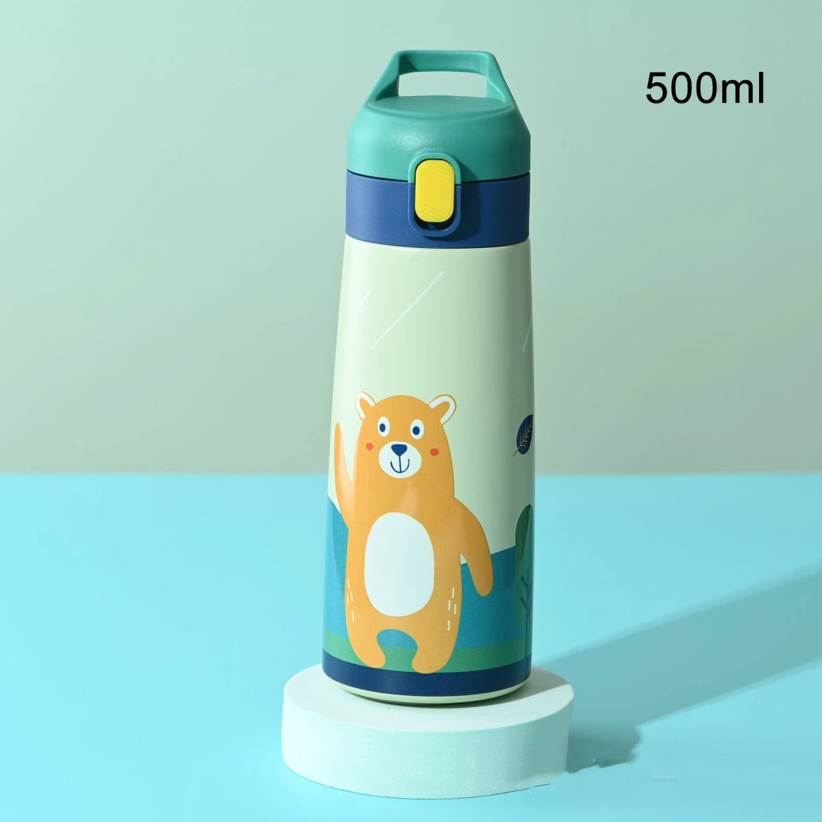 Straw Lid Apple Thermos Bottle - Water Bottles - Scribble Snacks