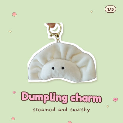 Dumpling plush keychain, one of the items in the Tiny Takeaway Gift Box