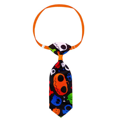 The New Wonderland Pet Halloween Series Of Halloween Skull And Necktie - 0 - Scribble Snacks