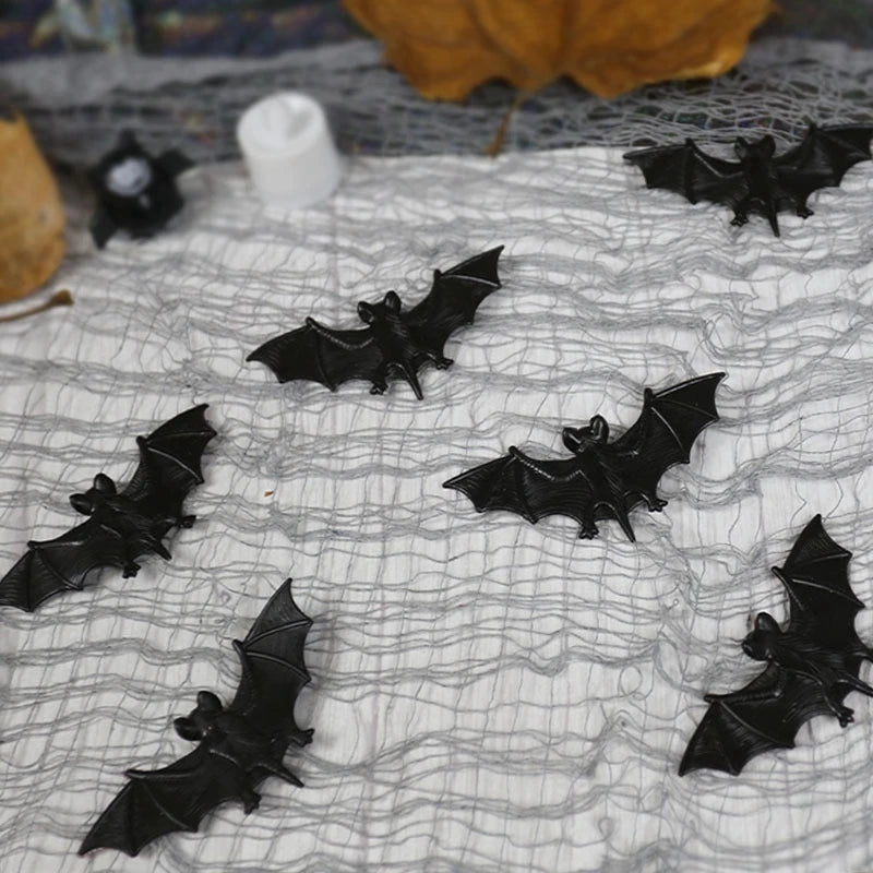 Trick - or - Treat Rubber Bat Decors - Halloween - Fake Spiders & Insects - Scribble Snacks