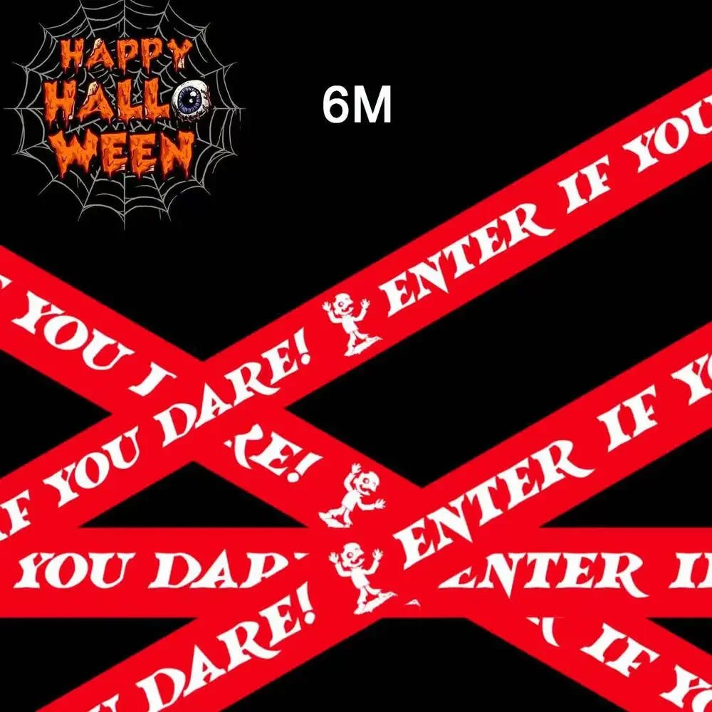 Trick 'Roll' Treat Halloween Tape - Halloween - Haunted House Props (Bloody Cloth, Tombstones, Warning Tape) - Scribble Snacks