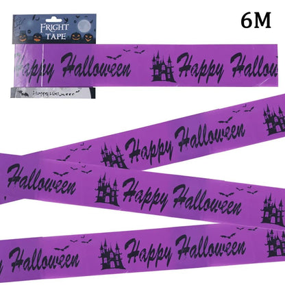 Trick 'Roll' Treat Halloween Tape - Halloween - Haunted House Props (Bloody Cloth, Tombstones, Warning Tape) - Scribble Snacks