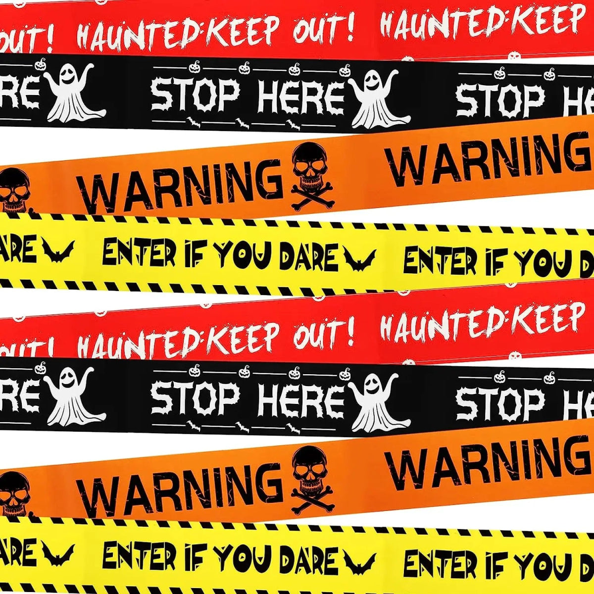 Trick 'Roll' Treat Halloween Tape - Halloween - Haunted House Props (Bloody Cloth, Tombstones, Warning Tape) - Scribble Snacks