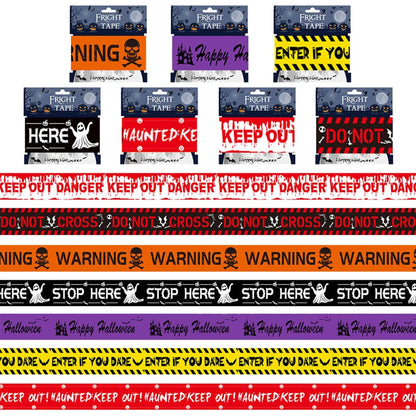 Trick 'Roll' Treat Halloween Tape - Halloween - Haunted House Props (Bloody Cloth, Tombstones, Warning Tape) - Scribble Snacks